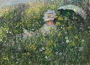 Claude Monet Dans la prairie oil on canvas